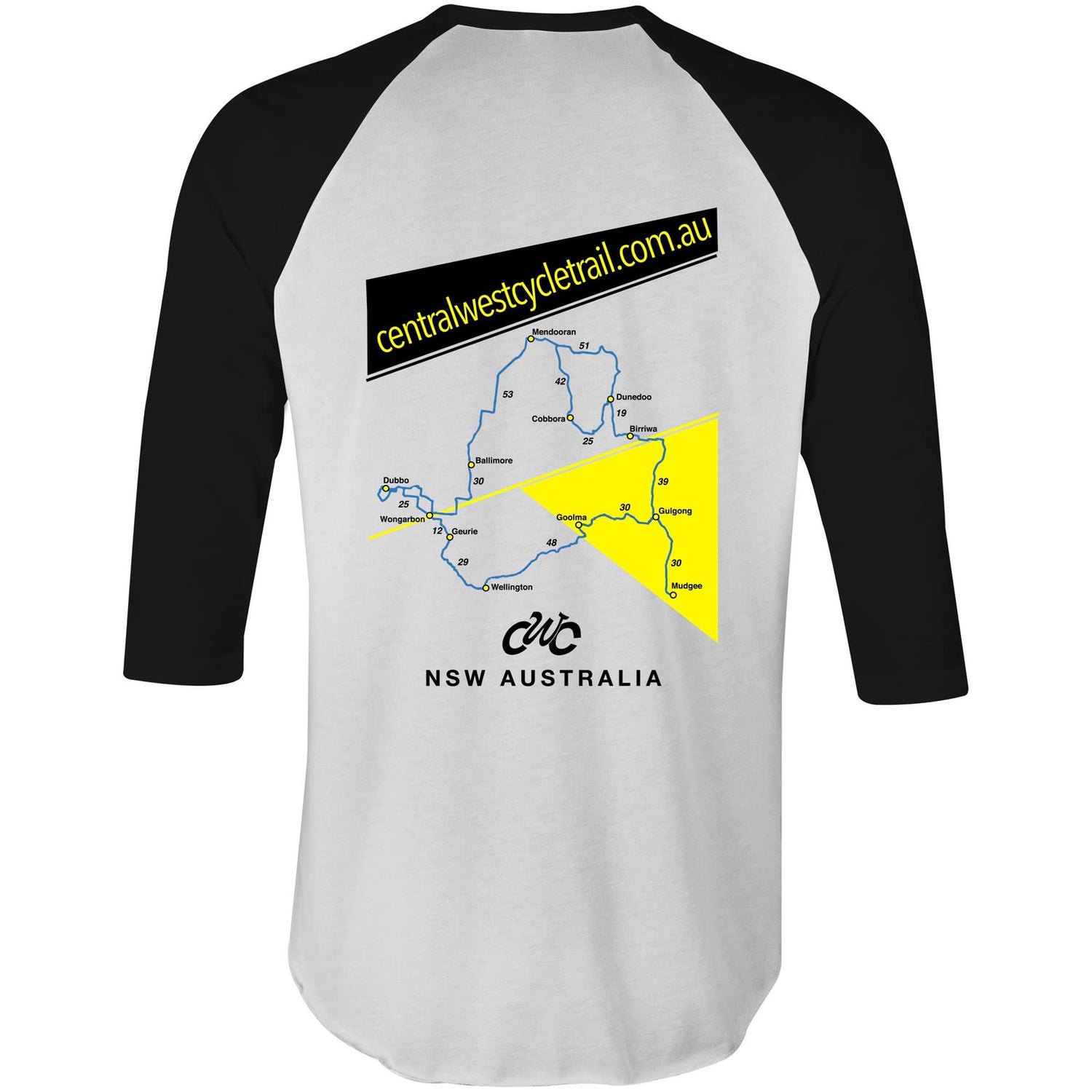 CWC Raglan T-Shirt – Central West Cycle Trail