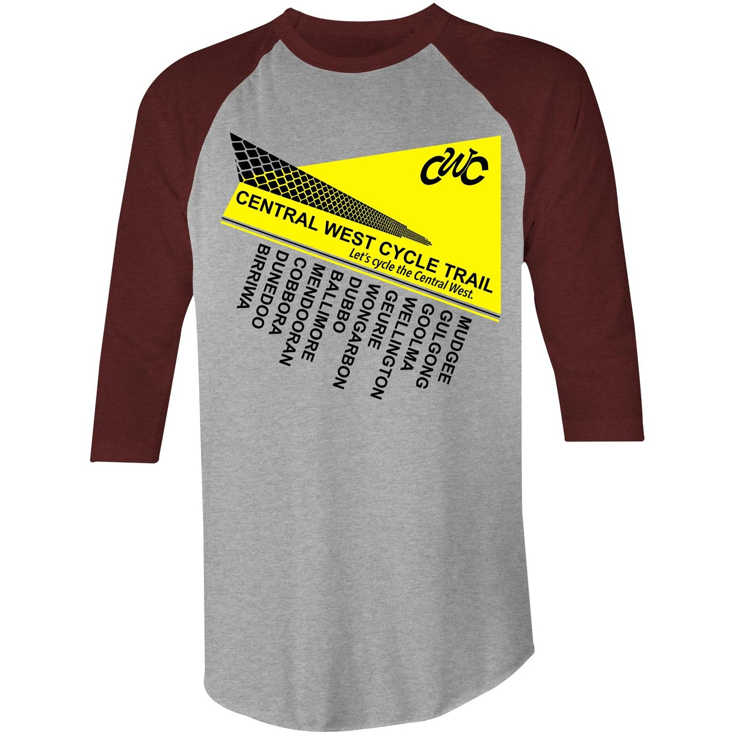 CWC Raglan T-Shirt – Central West Cycle Trail